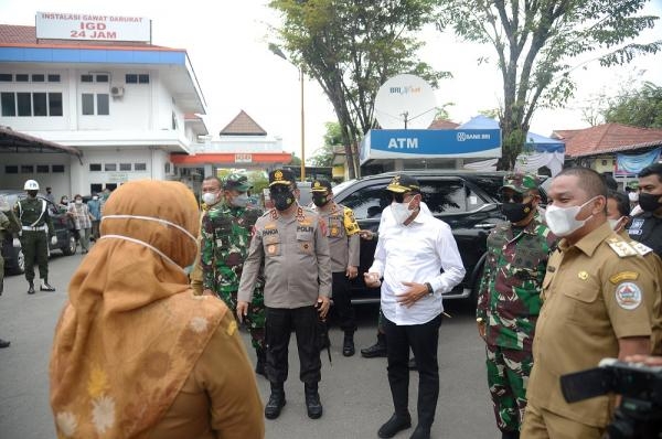 Gubernur Edy Rahmayadi Bersama Kapolda dan Pangdam Pantau PPKM Diperketat di Sibolga